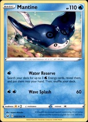 Mantine 052/202 Uncommon Sword & Shield Base Set Pokémon TCG