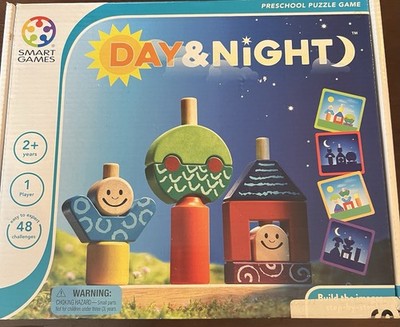 Smart Games Day & Night Learning Toy Preschool Puzzle Complete FANTASY BLOCKS