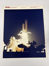 NASA STS 38 Shuttle Atlantis Launch Purple Numbered Press Photo 1
