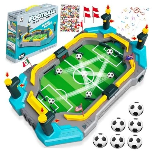 Mini Futbolín De Mesa De 8 Bolas – Juego De Fútbol Portátil Para Niños Y Adultos, Ideal Para Fiestas Y Reuniones Familiares