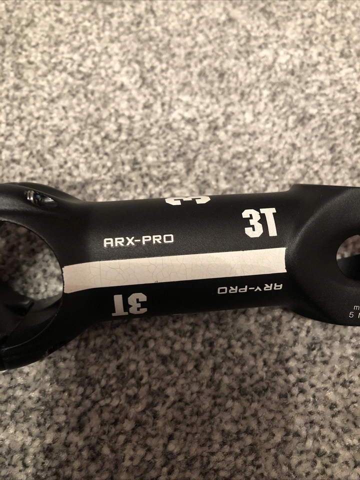 3T Cycling ARX Pro 100 Mm Ahead Stem 31.8 mm 1 1/8 Inch +/- 6 Road Bike Grave - Image 3 of 4