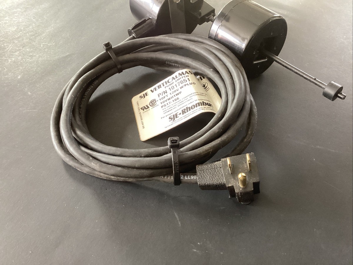 SJE-Rhombus Verticalmaster II PS17-166 Pump Switch 10' 120V