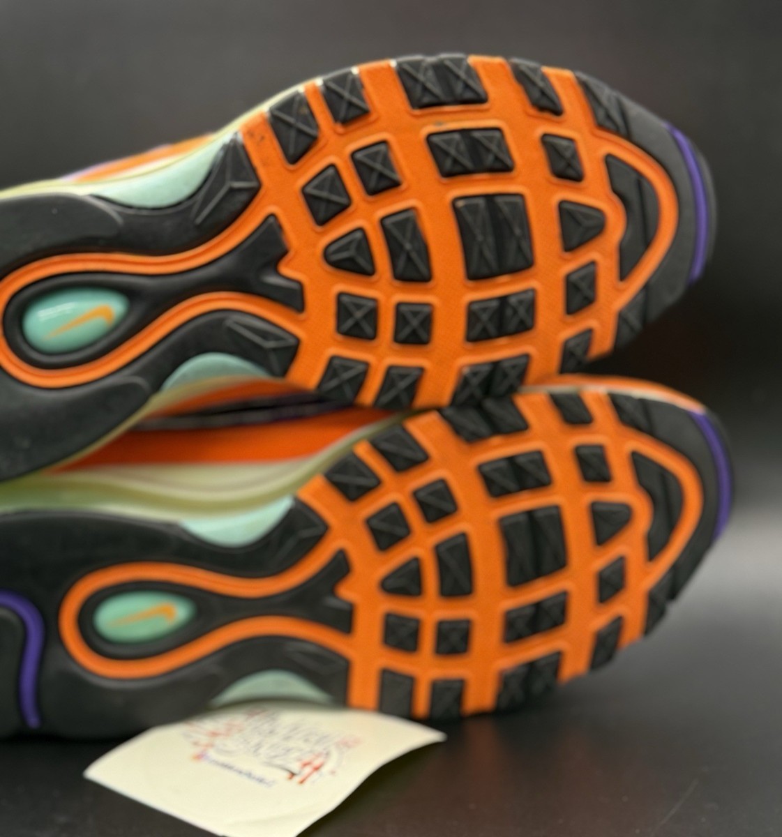 RARE Nike Air Max 98 Size 8 Mens Cone QS Orange Blue Purple 924462