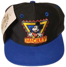 Mickey Co Disney Mouse Triangle Youth SnapBack Hat One Size Kids Vintage NWT
