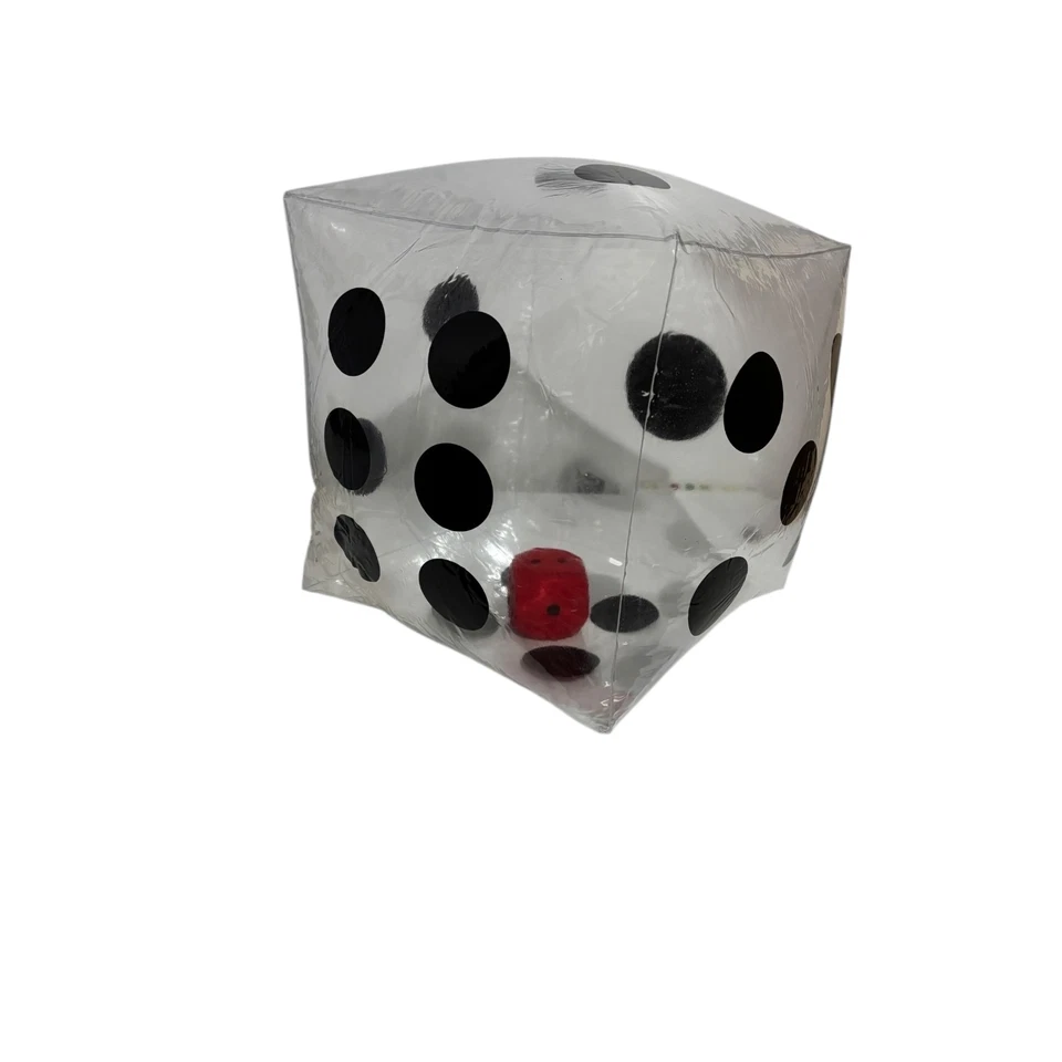 Giant Dice in Dice 30cm Inflatable Cube with Inner Foam Dice Maths Game SEN Toy - Image 3 of 4