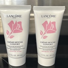 2 Lancome Creme Mousse Confort Creamy Foam Cleanser for Dry Skin 1.7oz/50ml New