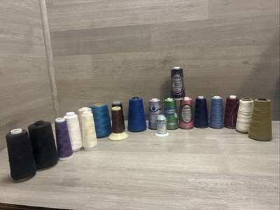 (20) Various Sewing Machine Thread Spools Some Sealed Most Used. 4.5-5  Sewing M