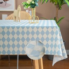 100 Waterproof Tablecloth Oil Proof Spill Proof Vinyl Table Cloth, Wipe Clean