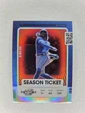 2021 Panini Contenders Optic Bo Bichette Red SeasonTicket Prizm #38 Blue Jays