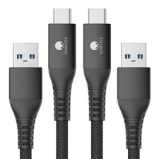 CONMDEX Android Auto USB Cable 3ft, 2-Pack 10Gbps to 3ft 3ft, Black