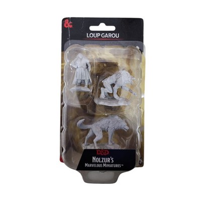 WizKids Dungeons & Dragons Nolzur's Marvelous Miniatures Loup Garou Unpainted