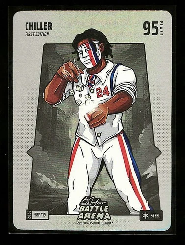Bo Jackson Battle Arena 2026 Chiller Cam Thomas SBF-119 Silver Battlefoil