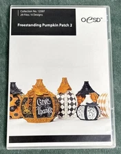 OeSD Freestanding Pumpkin Patch 2, 29 Files 6 Designs Thread Color Chart On CD