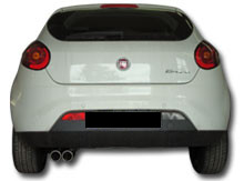 FOX Sportauspuff Fiat Bravo 198 Benziner, Bj. 2007-2014, Endrohr 2x76mm rund