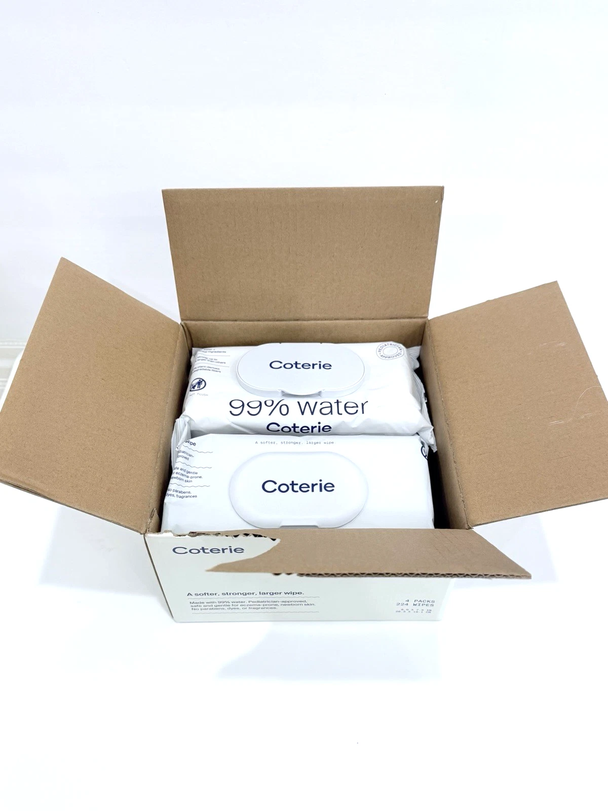 Coterie The Wipe New 4 Pack 224 Total Sealed, ORIGINAL OPEN BOX