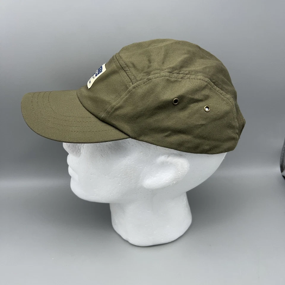 Disney Mickey Mouse Hat Cap Strap Back Mens Green Twill Disney Parks 5 Panel - Image 3 of 4