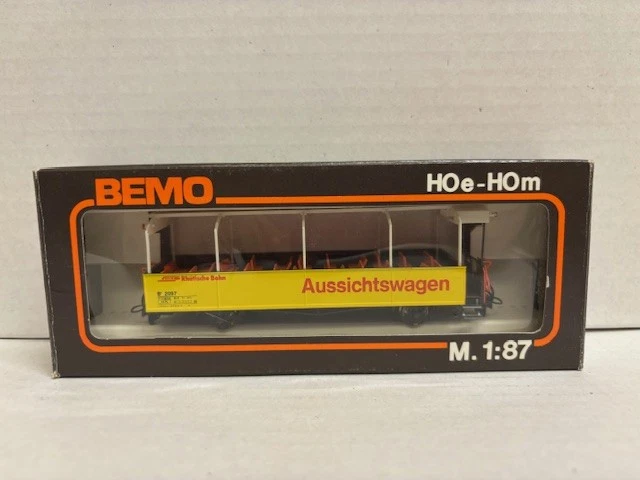 BEMO H0m B 2097 Aussichtswagen offen RhB Rhätische Bahn 3280 107
