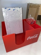 ❤️  Coca-Cola Red Napkin Straw Dispenser Holder Organiser Brand New & Boxed  ❤️