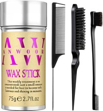 AnWoor 4Pcs Edge Brush Slick Back Hair Stick, Hair Wax Stick for Flyaways, Slick