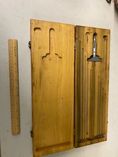 VINTAGE SCHERR TUMICO Micrometer Depth Gauge Set in ORIGINAL WOOD CASE