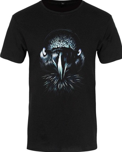 Raven's Stare - Black T-Shirt, Gothic Bird Creepy Gift, Unorthodox Collective - Picture 1 of 5