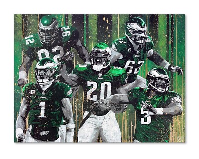 ''Fly Eagles Fly'' 40 x 30 inch Philadelphia Eagles canvas print