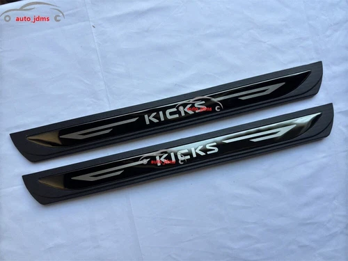 For Nissan Kicks Accessories Car Door Scuff Sill Cover Panel Step Protector Trim - Picture 67 of 92