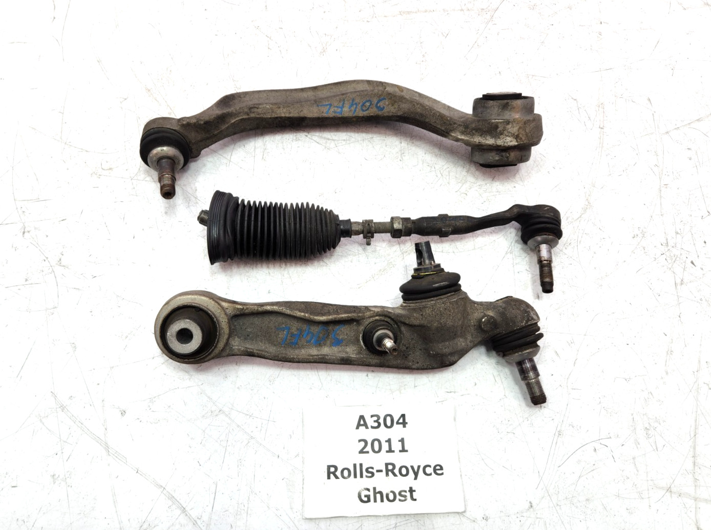 ✅ 10-14 OEM Rolls-Royce Ghost RR4 Front Left Driver Control Arm W/ Tie Rod SET