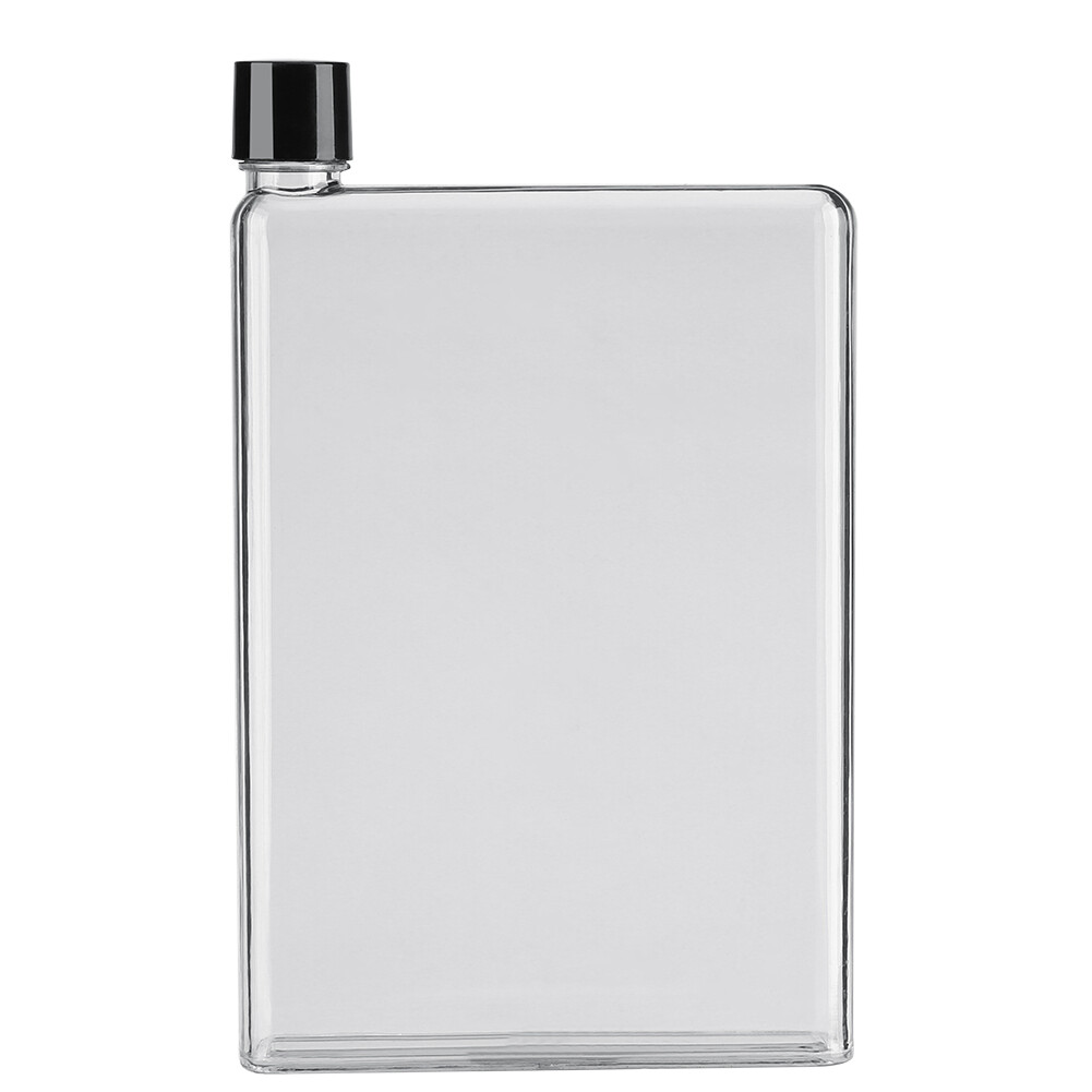 750ml Proof Flat Slim Water Bottles Plastic Transparent Portable Juice BS