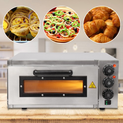 2000W Forno Per Pizza Elettrico Con Piastra In Pietra E Timer 40 x 40 cm |  eBay