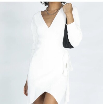 princess polly white sweater dress Sonelle Sweater Mini Dress White
