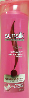 1 Bottle SunSilk 340ml Luciously Thick & Long Sun Silk Shampoo- FREE SHIPPING