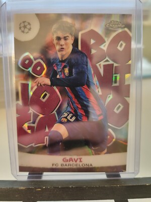 Gavi Joga Bonito Insert Case Hit 2022-23 Topps Chrome UEFA Club Competitions