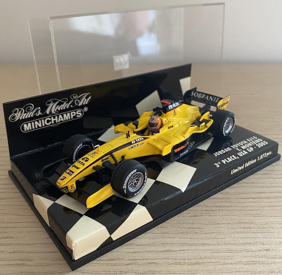 MINICHAMPS Jordan EJ15 T.Monteiro USA GP 2005 (SOBRANIE Decals