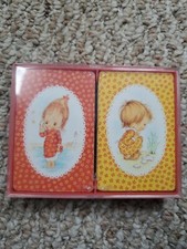 Hallmark Bridge Playing Cards Beachcomber Betsey Plastic Coated Made In USA