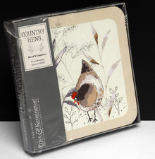 COUNTRY HENS Drinks Coasters - Price & Kensington Set of 4. Chicken / Farmhouse