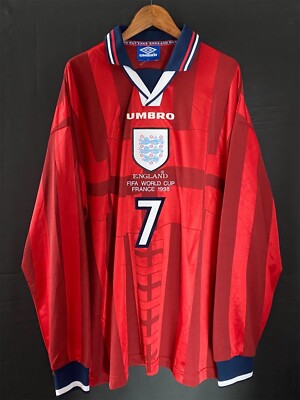 UMBRO 1998年 ワールドカップ サッカー イングランド ベッカム　XL UMBRO 1998年 ワールドカップ サッカー イングランド ベッカム XL