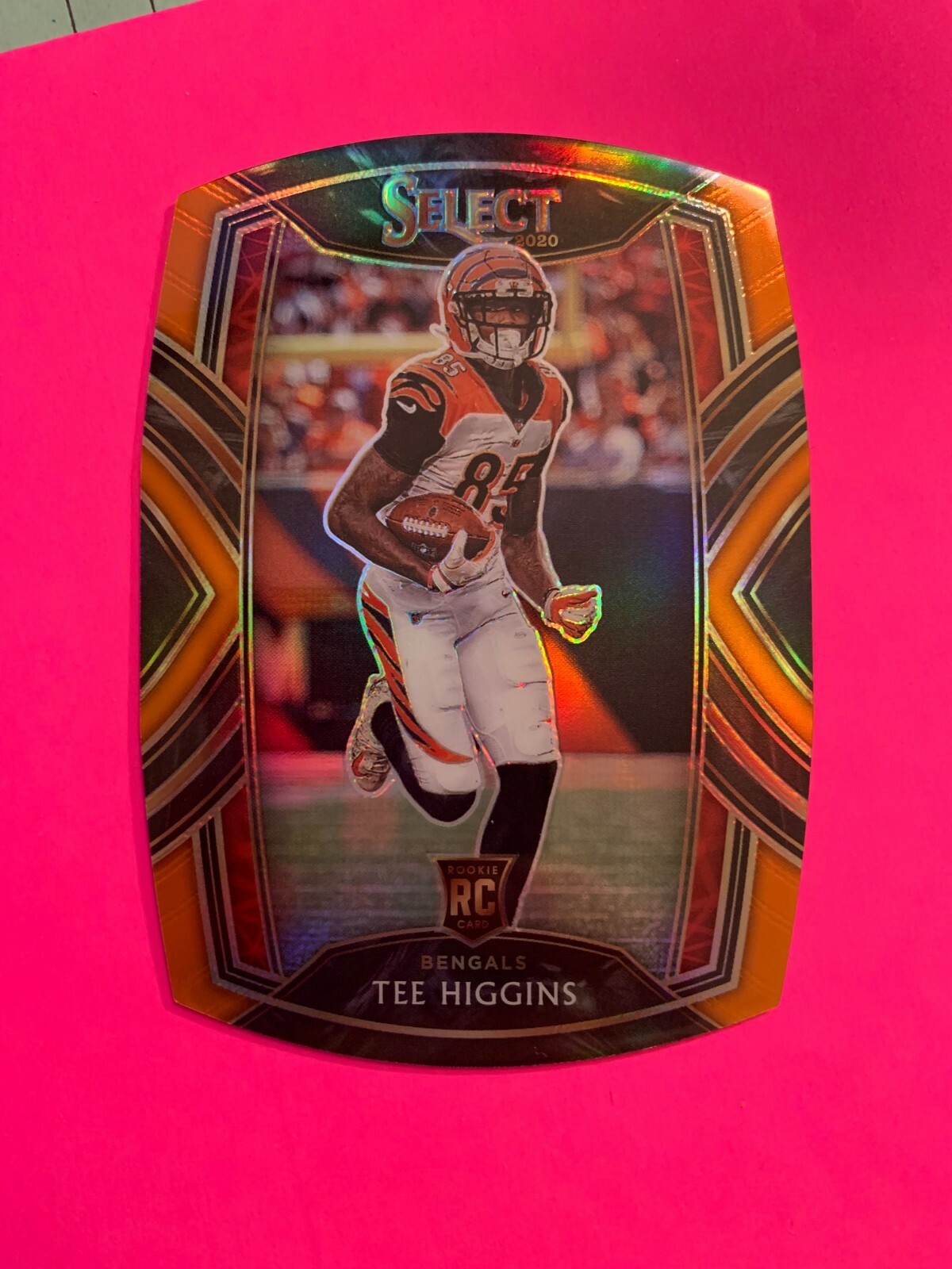 2020 PANINI SELECT ORANGE DIE-CUT TEE HIGGINS ROOKIE CARD ~ #260 CLUB LEVEL PRIZ
