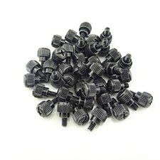 6 -32x5 M3.5 PC Computer Case Thumbscrews Thumb Screws Black Zinc
