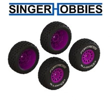 ARRMA ARA-1570 dBoots 'FORTRESS' Glued Tire Set, Purple 2 Pairs MOJAVE GROM HH