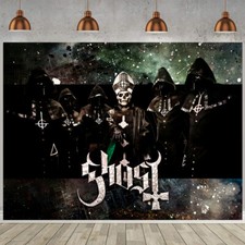 Ghost Birthday Decor Party Supplies Backdrop Banner Poster Vinyl for Kids
