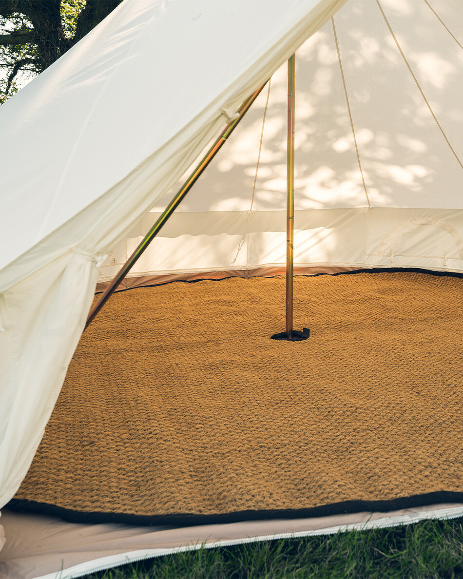 BELL TENT COIR MATTING- 4M And 5M Bell tents Glamping Camping Outdoor  Carpet | eBay