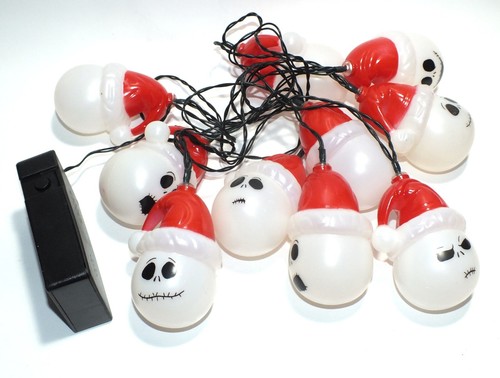 Disney Nightmare Before Christmas Santa Jack Skellington Musical Lights Light Up - Picture 7 of 24
