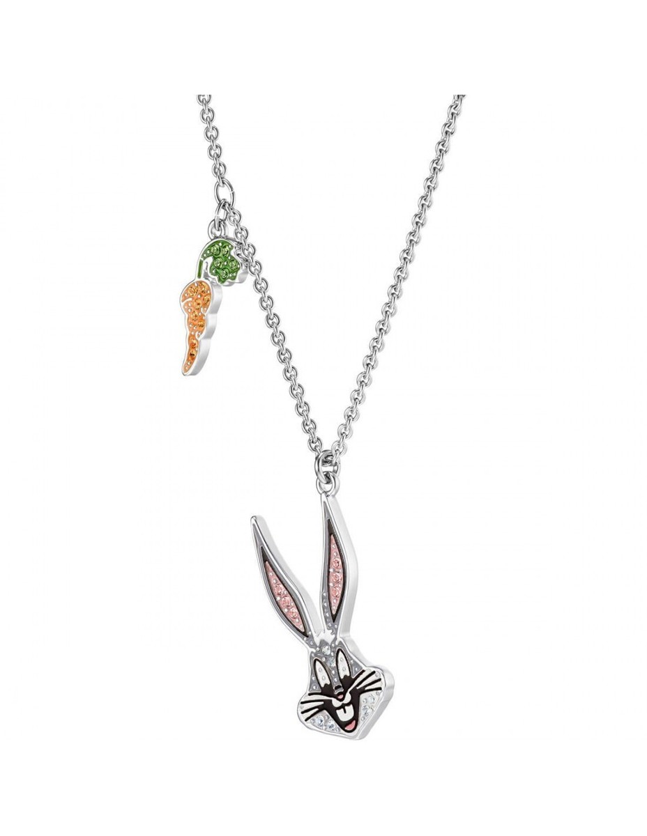 Swarovski Bugs Bunny Pendant Necklace 5487626 Rhodium-Plated