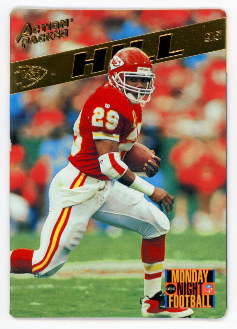 1995 Action Packed Monday Night Football Greg Hill Kansas City Chiefs #75