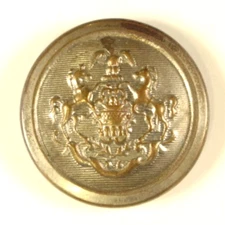 1890s-WWI Pennsylvania Great Coat Uniform Button 2 N10A
