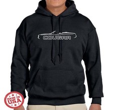 1971-73 Mercury Cougar Convertible Classic Design Hoodie Sweatshirt Free Ship