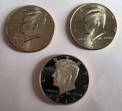 2011 P+D+S Kennedy Half Dollar Set ~ Mint Proof + BU P&D | eBay
