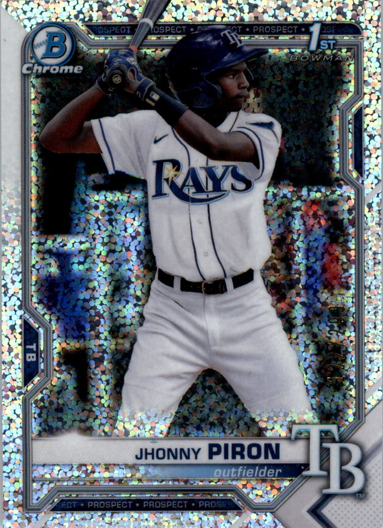 2021 Bowman Chrome Prospects Speckle Refractors #BCP239 Jhonny Piron /299 -NM-MT
