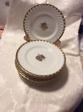  12 Vintage 8" Minton Gold Crocus Salad Plates - Mintons Tiffany  Co Fluted